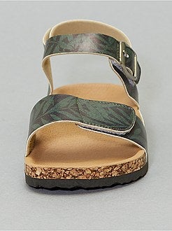 Sandales camouflages à scratchs - Kiabi