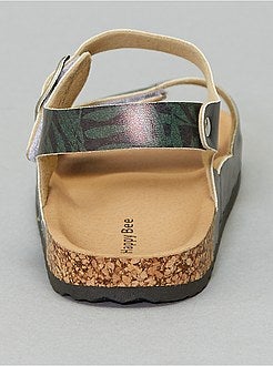 Sandales camouflages à scratchs - Kiabi