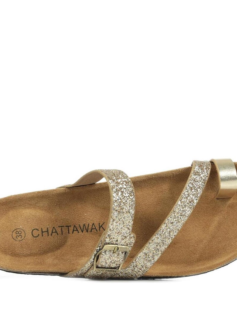Sandales Chattawak Magaly Doré/or - Kiabi