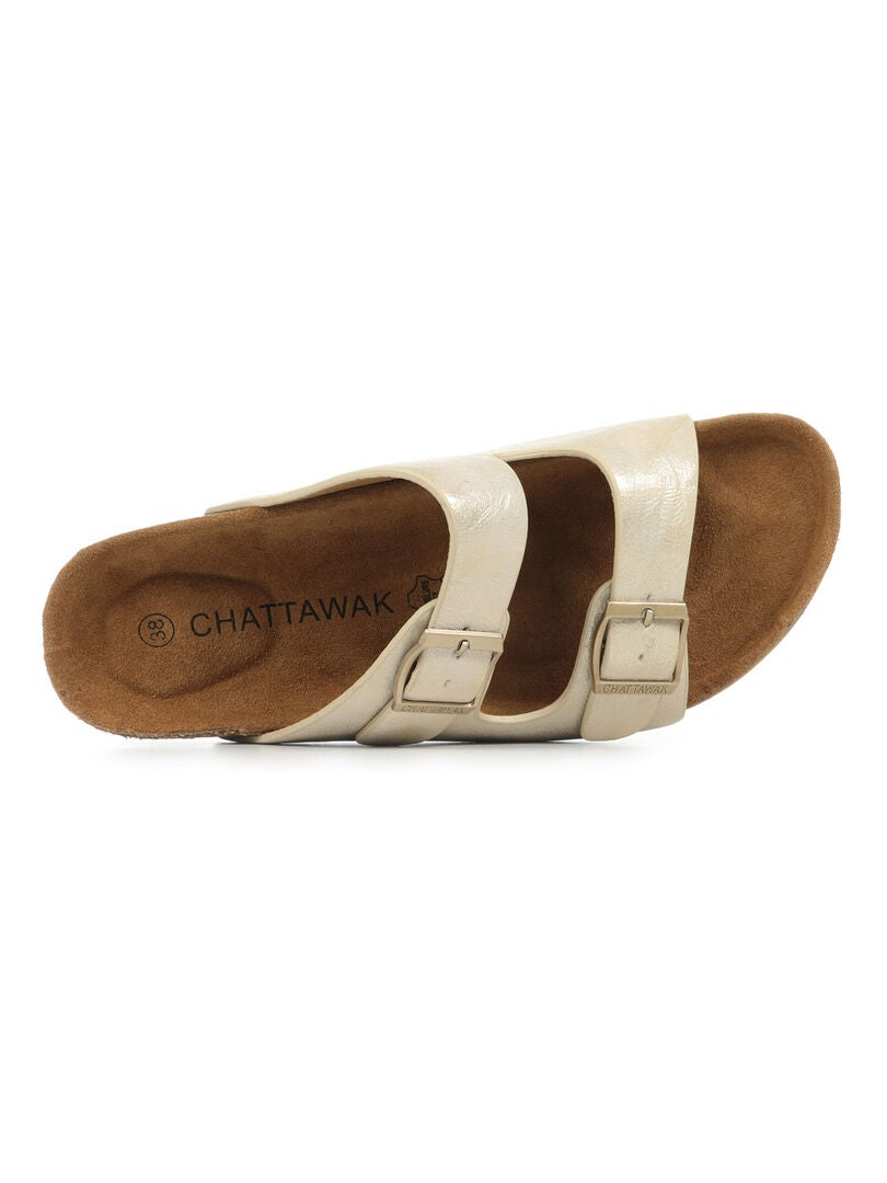Chattawak Zapatos Outlet Mulas CHATTAWAK Para Mujer Beige, Talla