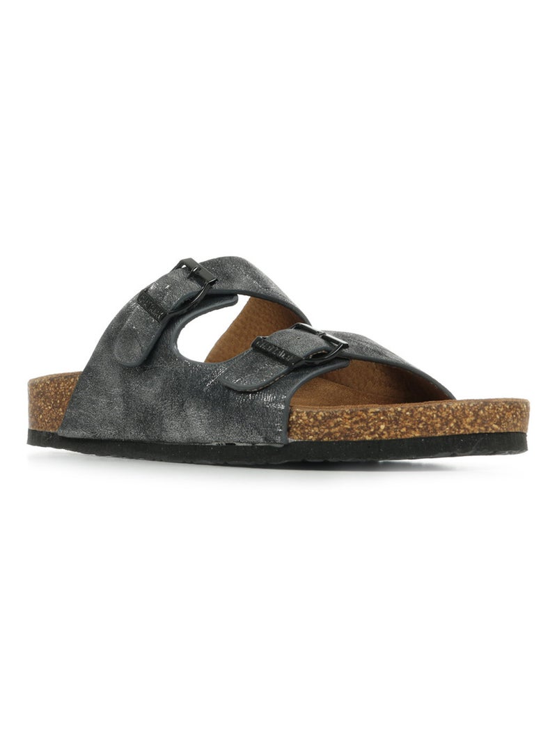 Sandales Chattawak Orphée Noir Marron - Kiabi
