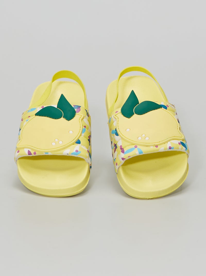 Sandales 'citron' jaune - Kiabi