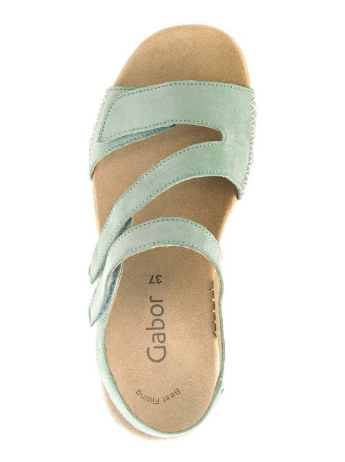 Sandales  claires en nubuk Gabor - Kiabi