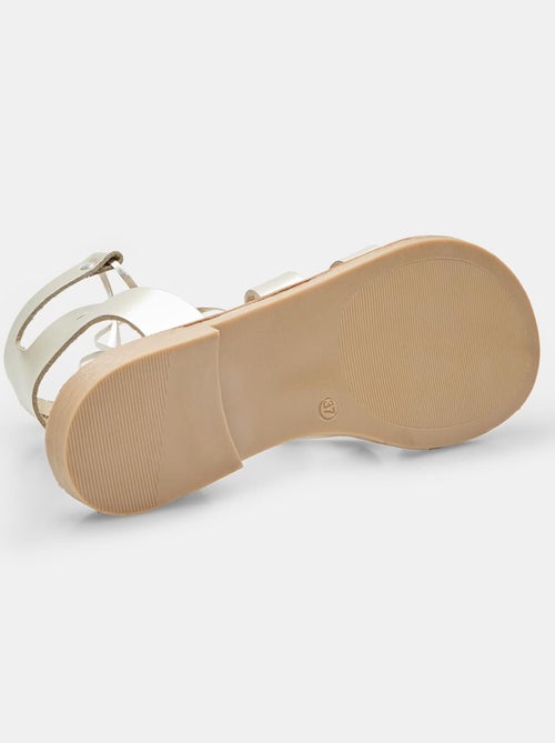 Sandales comfortables avec bandes - Kiabi