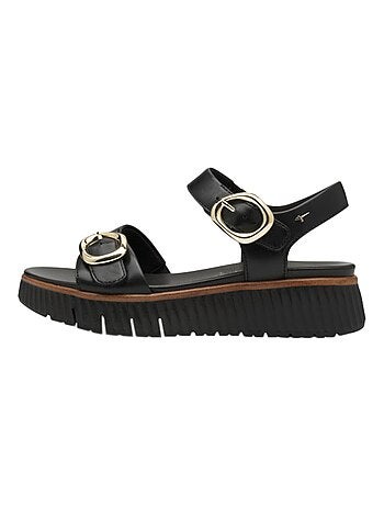 Sandales Compensé Cuir Tamaris Comfort