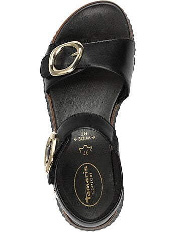 Sandales Compensé Cuir Tamaris Comfort