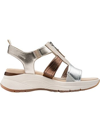 Sandales Compensé Cuir Tamaris