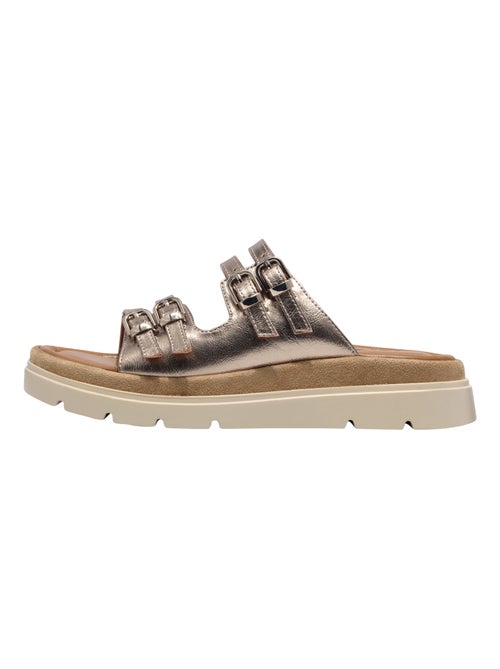 Sandales Compensé Cuir Tamaris - Kiabi