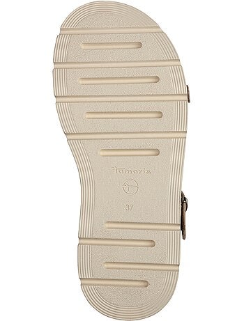 Sandales Compensé Cuir Tamaris