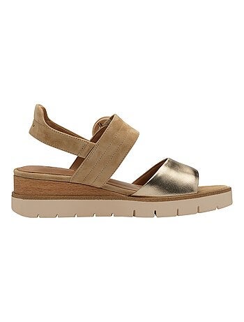 Sandales Compensé Cuir Tamaris