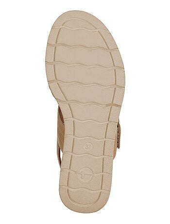 Sandales Compensé Cuir Tamaris