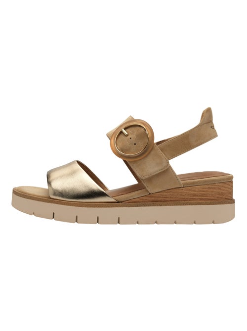 Sandales Compensé Cuir Tamaris - Kiabi