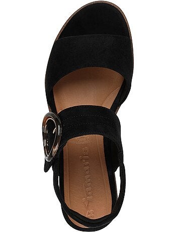 Sandales Compensé Cuir Tamaris