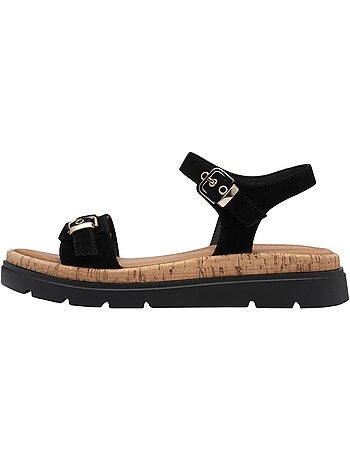 Sandales Compensé Cuir Tamaris