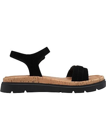 Sandales Compensé Cuir Tamaris