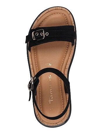 Sandales Compensé Cuir Tamaris