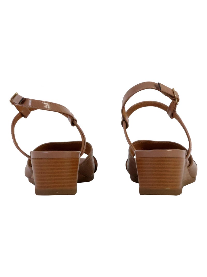 Sandales Compensées à Bride Geox Marykarmen Beige - Kiabi