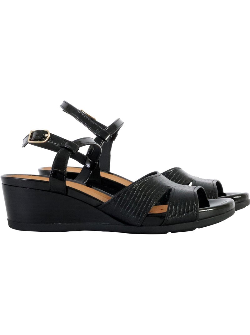 Sandales Compensées à Bride Geox Marykarmen Noir - Kiabi