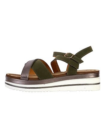 Sandales Compensées à Bride The Divine Factory