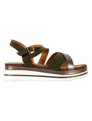 Sandales Compensées à Bride The Divine Factory