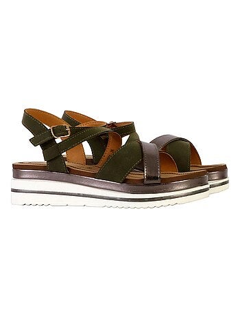 Sandales Compensées à Bride The Divine Factory