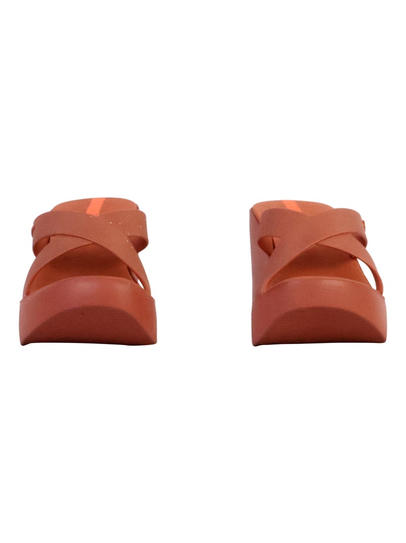 Sandales Compensées à Enfiler Ipanema High Fashion II Orange corail - Kiabi