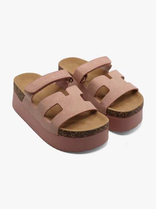 Sandales compensées à lanières - Kiabi