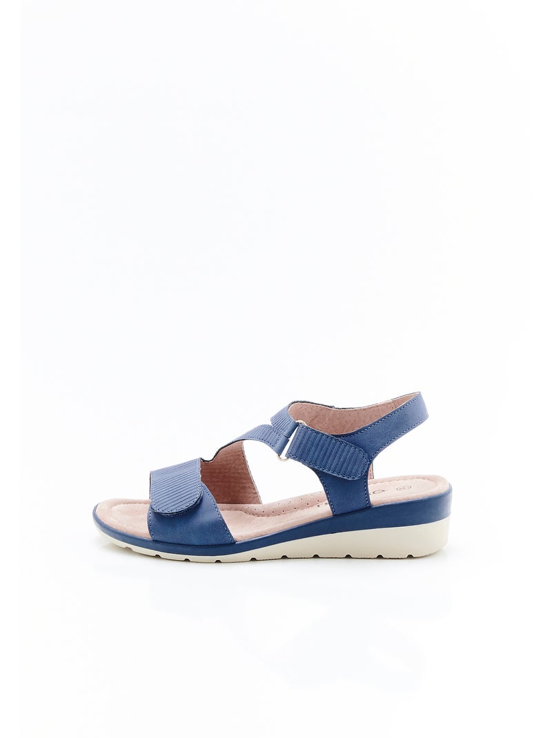 Sandales compensées Amortyl - Damart Bleu - Kiabi