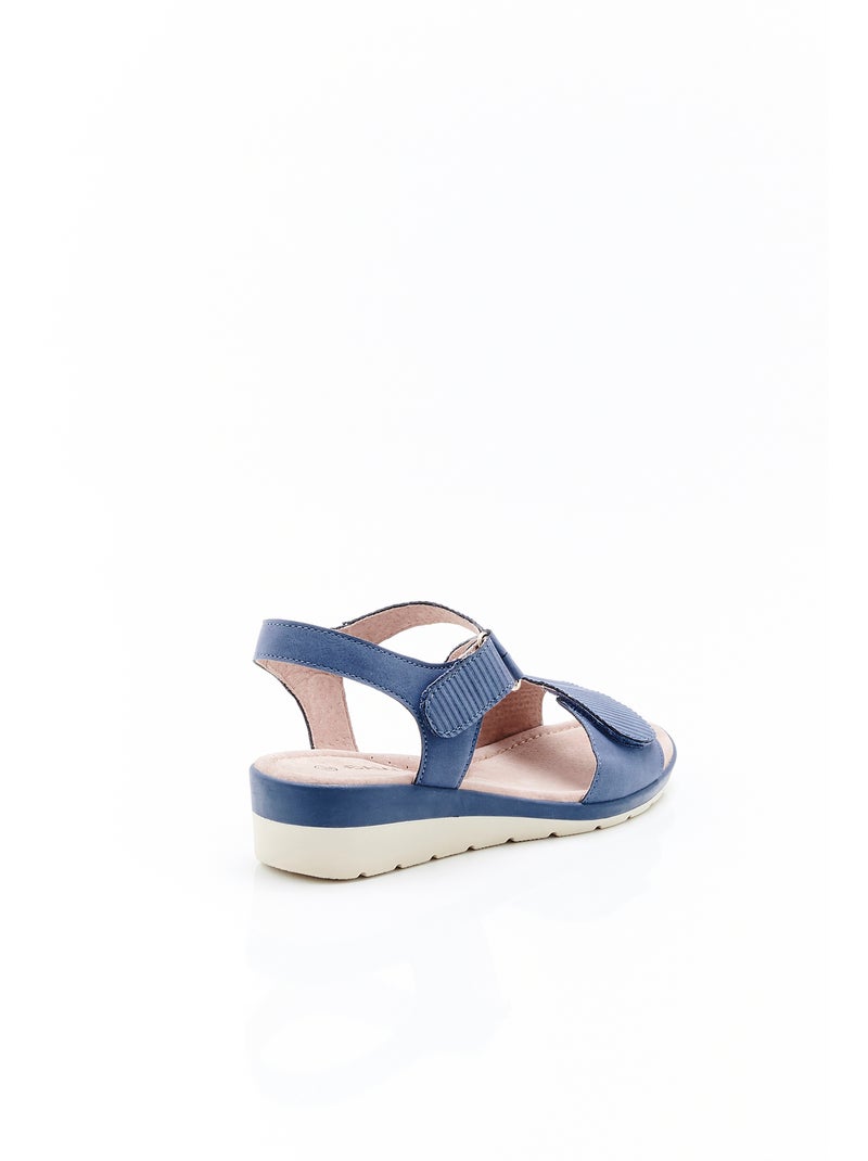 Sandales compensées Amortyl - Damart Bleu - Kiabi