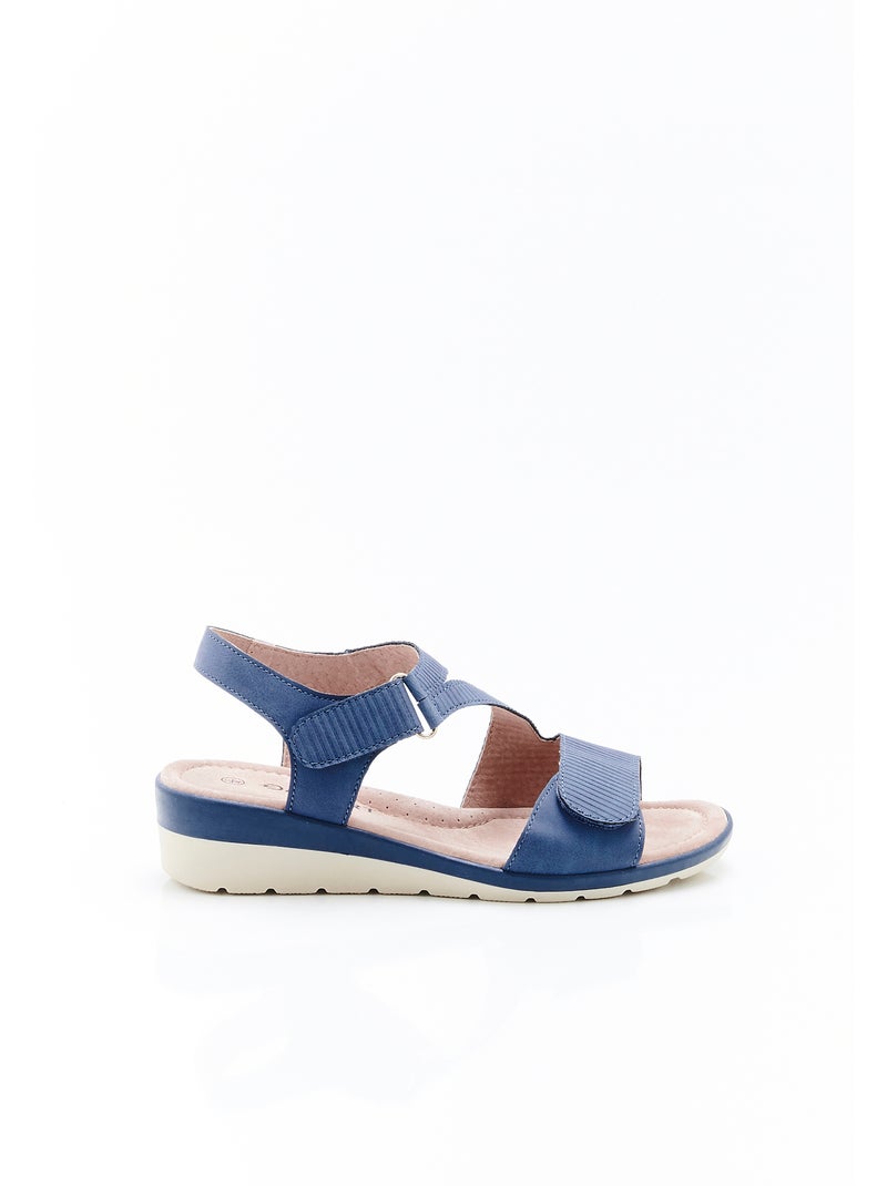 Sandales compensées Amortyl - Damart Bleu - Kiabi