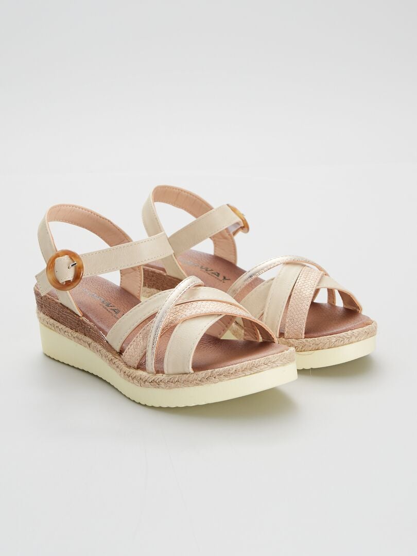 sandales compensées kiabi