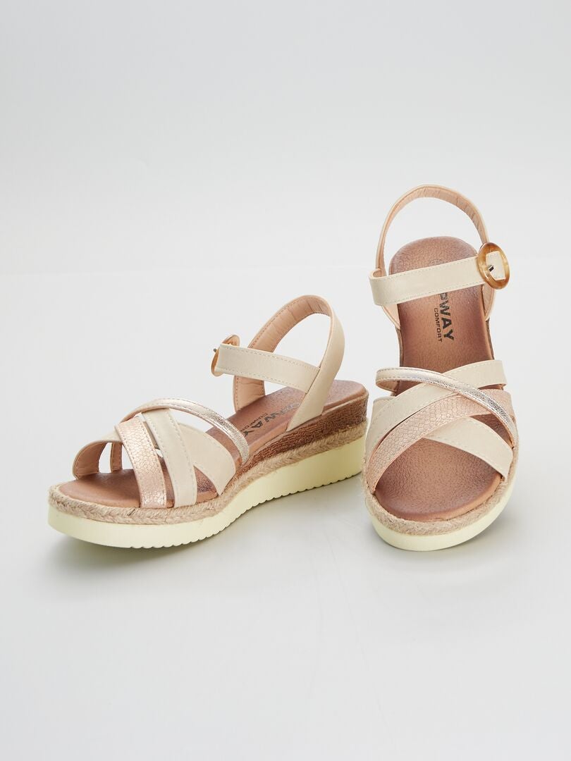 sandales compensées kiabi