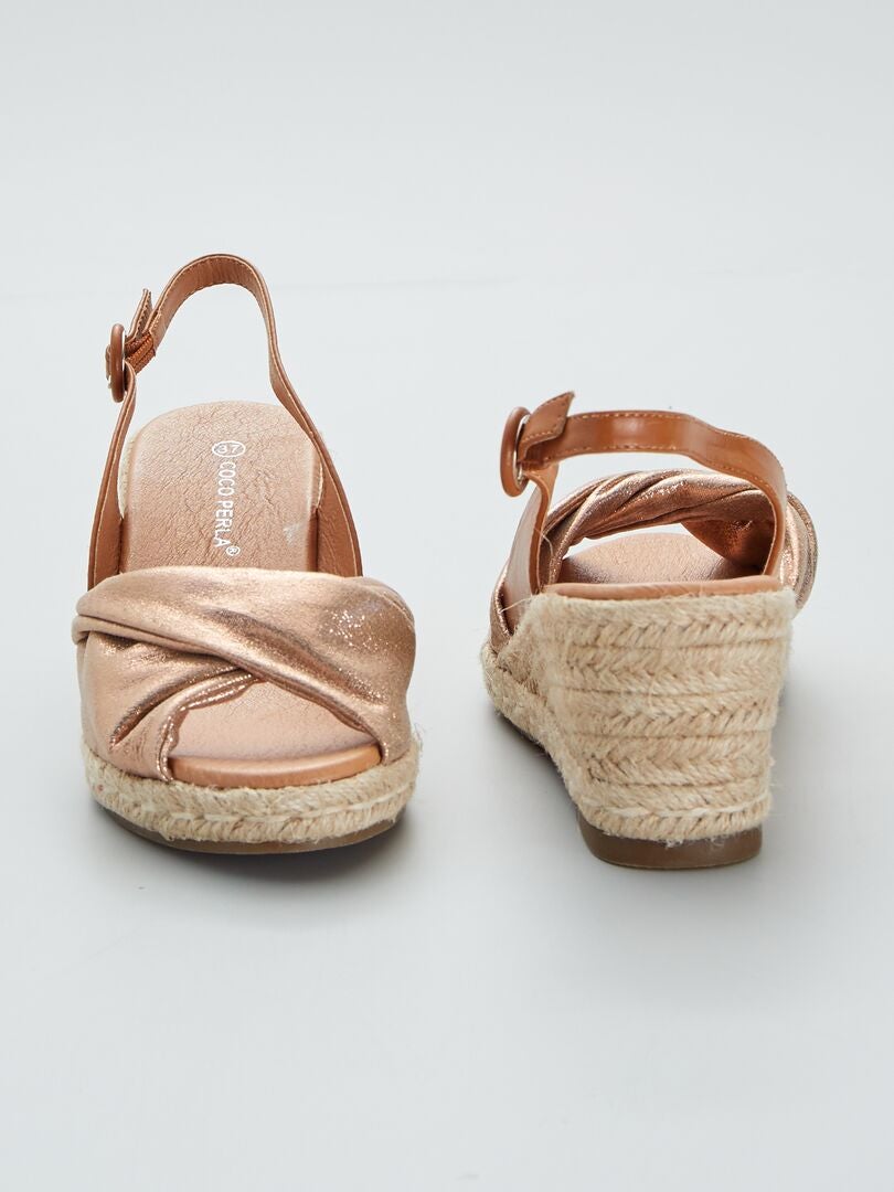 sandales compensées kiabi