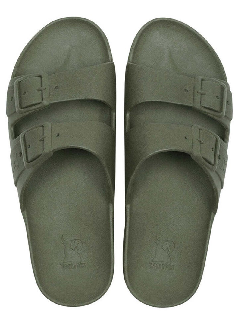 Sandales compensées Caipirinha Classic Cacatoès Kaki foncé - Kiabi