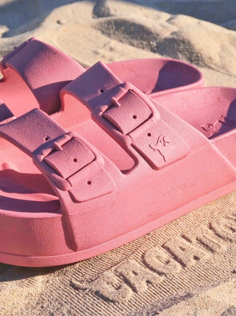 Sandales compensées Caipirinha Classic Cacatoès Vieux rose - Kiabi