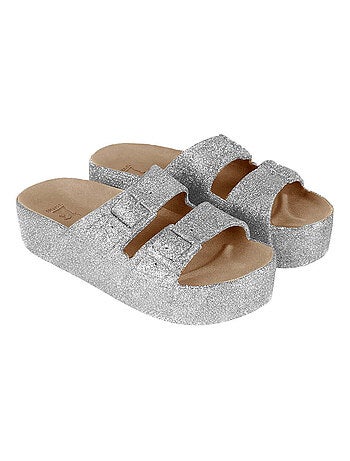 Sandales compensées Caipirinha Glitter Cacatoès