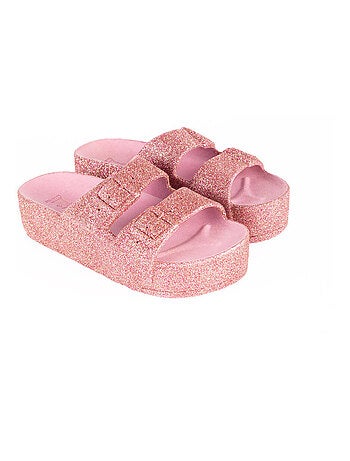 Sandales compensées Caipirinha Glitter Cacatoès
