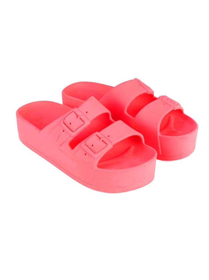 Sandales compensées Caipirinha Liso Cacatoès Rose clair - Kiabi