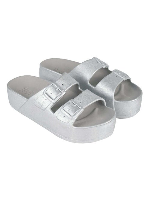 Sandales compensées Caipirinha Metallic Cacatoès - Kiabi