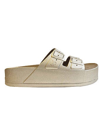 Sandales compensées Caipirinha Metallic Cacatoès