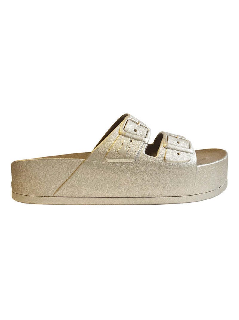 Sandales compensées Caipirinha Metallic Cacatoès Doré/or - Kiabi