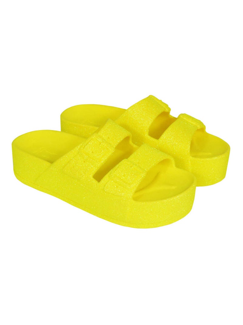 Sandales compensées Caipirinha Neon Cacatoès Jaune fluo - Kiabi