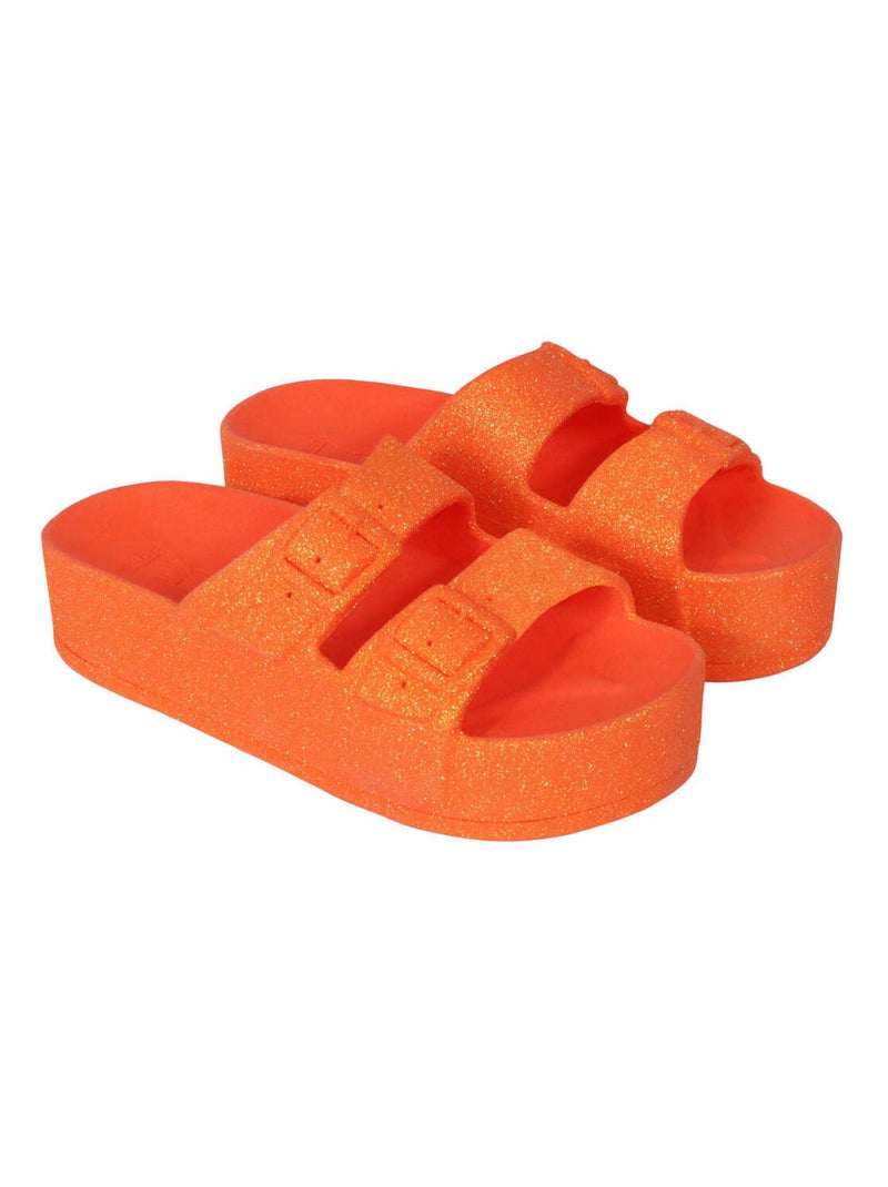 Sandales compensées Caipirinha Neon Cacatoès Orange fluo - Kiabi