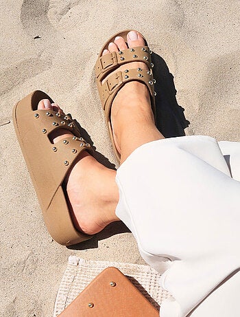 Sandales compensées Caipirinha Spikes Cacatoès