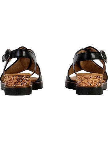Sandales Compensées Cuir Gabor Cervo
