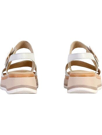 Sandales Compensées Cuir Gabor Flecht Twist Nappa