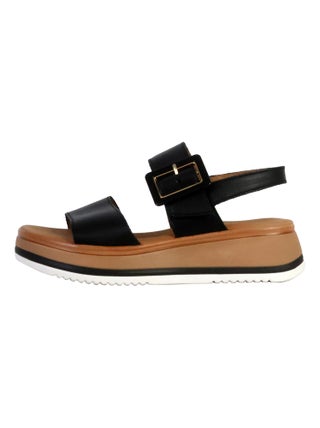Sandales Compensées Cuir Gabor Flecht Twist Nappa