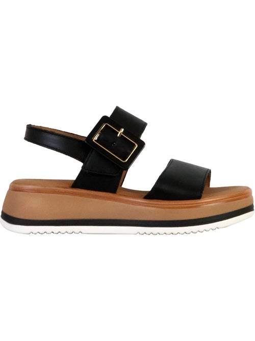 Sandales Compensées Cuir Gabor Flecht Twist Nappa - Kiabi