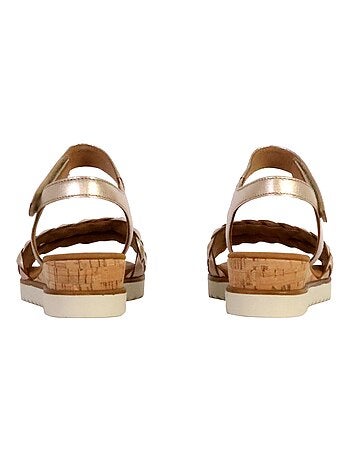 Sandales Compensées Cuir Gabor Idra Met