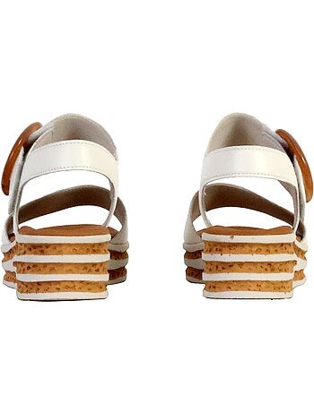 Sandales Compensées Cuir Gabor Nappa Nava